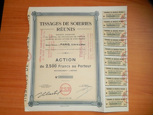 Ancienne action 2500f - ancienne,