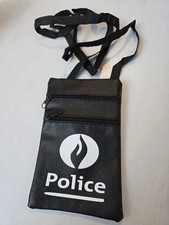 Petite Sacoche Pochette Tour De Cou Bandouliere Police Belge