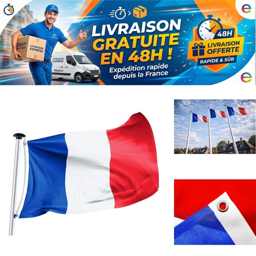 Drapeau france 100 150 cm - france, x