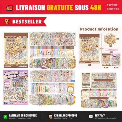 Autocollants miniature 40 - autocollants, 3d