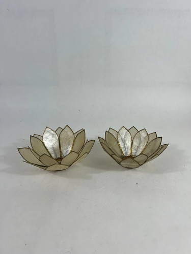 Abat jour applique fleur - abat, nacre