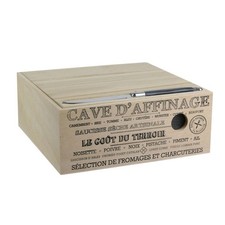 Cave à Fromage & Couteau "Affinage" 25cm Naturel