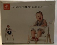 Stokke Steps Baby Set, In White 2 Piece only with safety harness