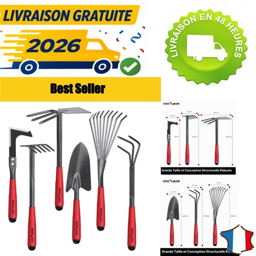 Kit outils jardin pièces - de, 6