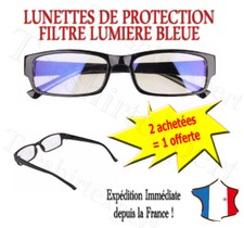 Lunette Anti Contre Lumière Bleue Repos Fatigue Ordinateur Protection Ecran Tv