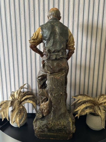 Statuette terre cuite - en,