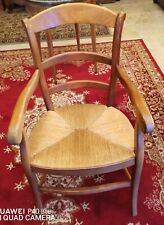 fauteuil paillé style louis