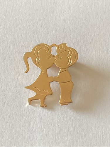 Broche vintage les amoureux - "les, amoureux"