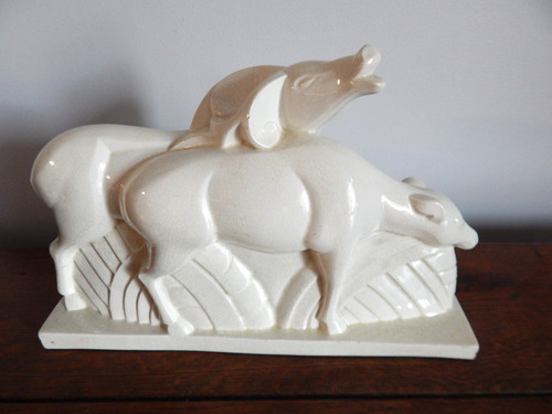 Ancienne sculpture art - art, déco