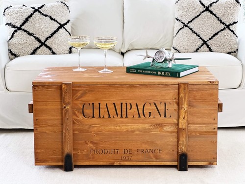 Coffre table basse bois - coffre, en