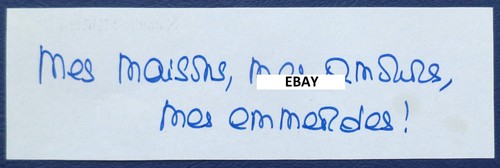 Mot manuscrit original - *,
