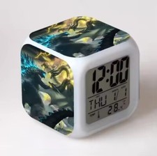 Godzilla alarm clock light digital LED 7 color night light decoration 