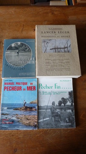 Lot livres anciens pêche - lot,