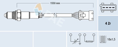 Sonde lambda 77167 fae - sonde,