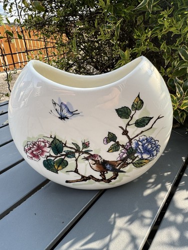 Vase demi lune faience - , gien