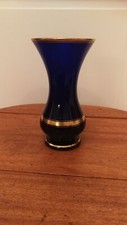 Rare vase en opaline bleu foncé - Baccarat