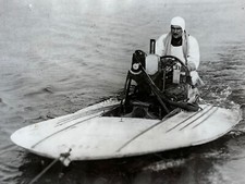 Prince Charles Ruspoli Photo Vintage Fast Boat Racer Speedboat Bateau De Course