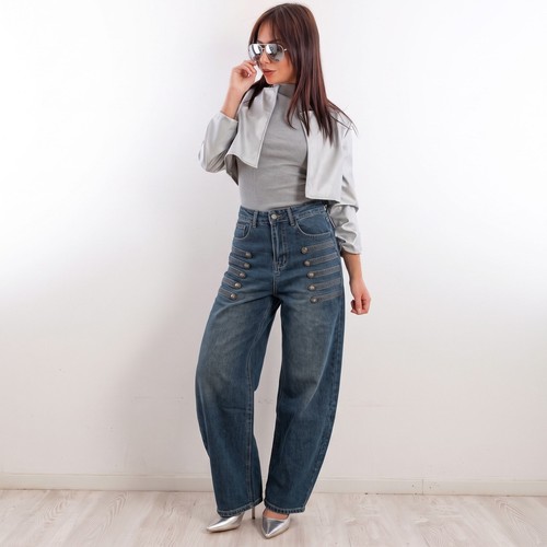 Jeans baggy pour femme - jeans, denim