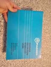 Vespa 50 R Special 125 Primavera ET3 manual for Piaggio service station