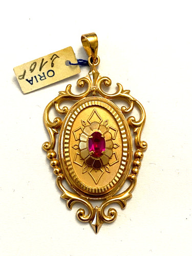 Ancien pendentif plaqué - en, or