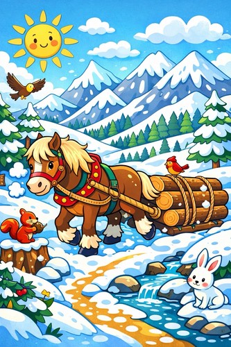 Affiche poster cheval - affiche,
