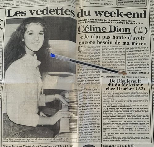 Céline dion vieux journal - dion.,