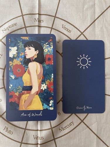 Blue anime tarot divine - anime,