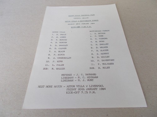 Aston villa nottingham - aston,
