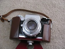 Zeiss Ikon Contaflex Synchro-Compur Camera w/ Zeiss Tessar 50mm 1:2.8 with Case