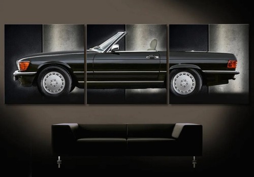 Noir mercedes benz w107 - benz, sl