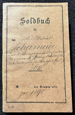 1890 Prussian Army Soldbuch HERMANN SCHERMEIER Minden Inf Reg Nr 15 Rare