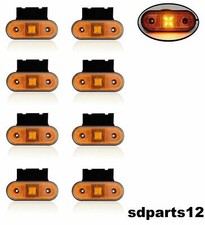 8x 4 LED 12-24V Feux De Gabarit Latéraux Orange Pour Camion Tracteur Remorque