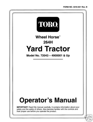 Wheel horse toro - wheel, 264h