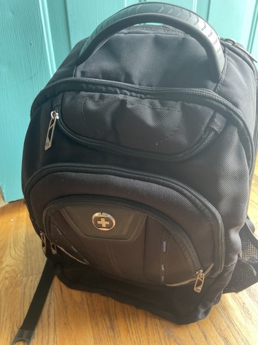 Swissdigital black backpack - black,