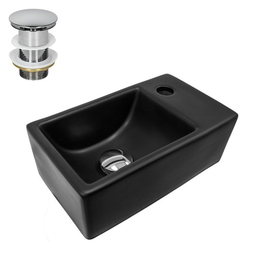 Lavabo céramique noir - , avec