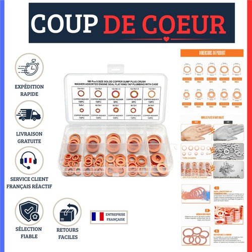 Rondelle cuivre joint - joint, vidange
