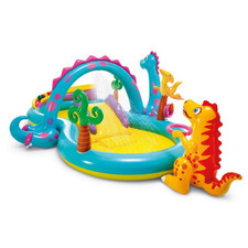 Intex 57135 inflatable pool dinosaurs CM 333x229x112h for children garden