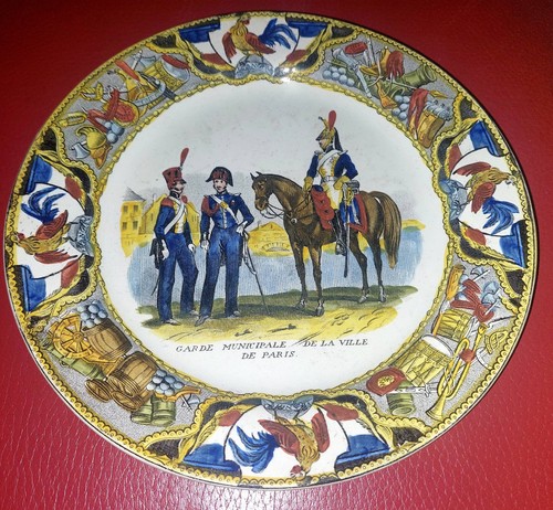 Assiette faience fine creil - fine,