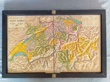 CARTE EN RELIEF DE LA SUISSE