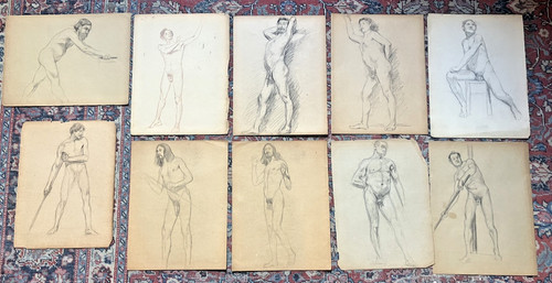 Lot dessins études - de,