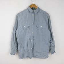 Max & Co Shirt Size 40 Women Comfortable Logo Cotton Practical Solid Ink Woman