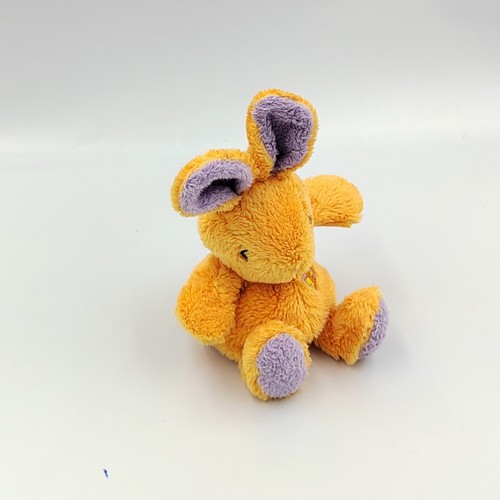 Doudou lapin orange mauve anna - doudou,
