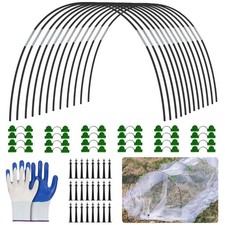 Arceau pour Serre Tunnel,109 Pièces Cerceau pour Serre de Jardin,Kit de Maiso...