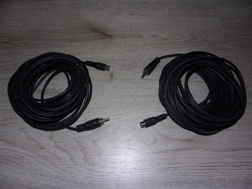 Cordon câble deux - hi-fi,,