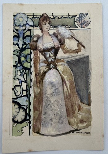 Gouache originale maquette - gouache,
