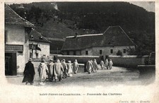 Old postcard 38 - Saint-Pierre-de-Chartreuse (Isère) - Promenade des Chartreux