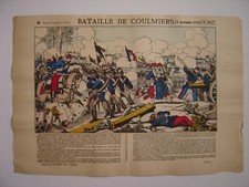 Imagerie Pellerin Image d'épinal numéro 962 La Bataille de COULMIERS Guerre 1870