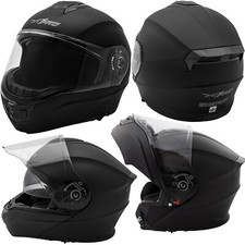 Casque Modulable Homologué Transformable P/J Moto Visière Pare Soleil Mat Noir