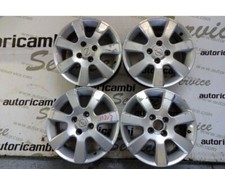Set 4 Alloy Wheels 15 Inch 4 Holes 6JX15H2 ET 49 Opel Corsa C 1.3 51KW 5P