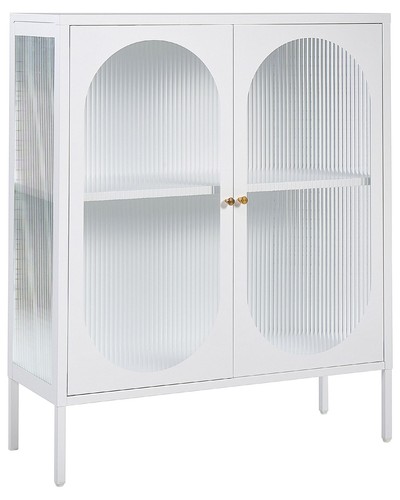 Armoire vitrine blanche en - à,